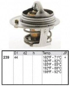 Líquido de arrefecimento termostato motor MotoRad 239-180 compatível com Buick LeSabre...  - Imagem 2 de 2