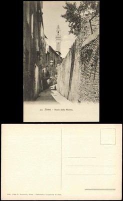 Cartolina Siena Vicolo della manna. 1912 Italy Italia