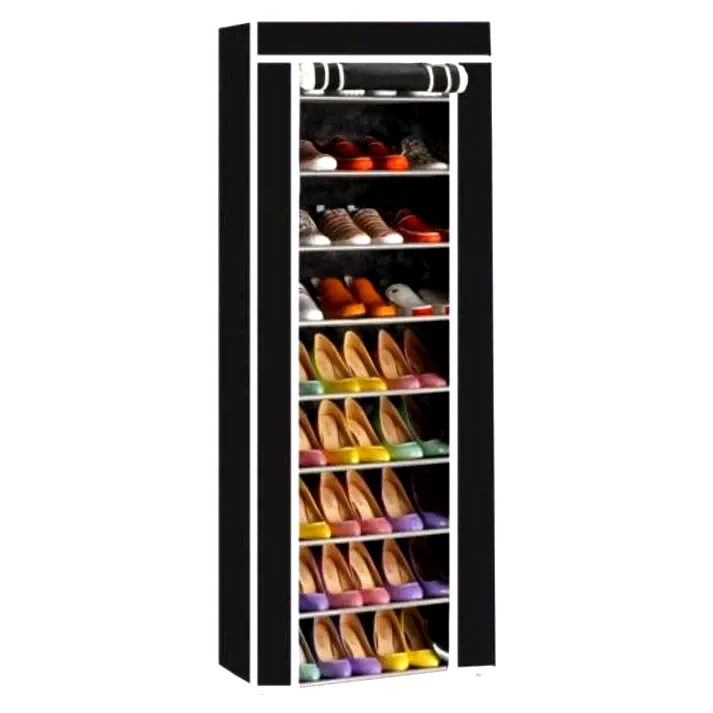 Zapatero moderno de 9 niveles estante de pie armario de almacenamiento Foto 2 de 4