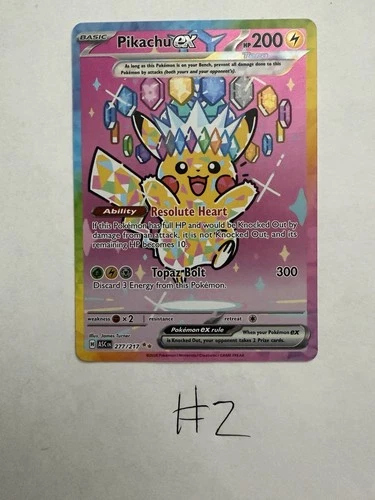 Pikachu ex 277/217 Special Illustration Rare (SIR) | Ascended Heroes | Near Mint