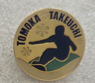 TORINO 2006 WINTER OLYMPIC TOMOKA  TAKEUCHI SNOWBOARD PIN