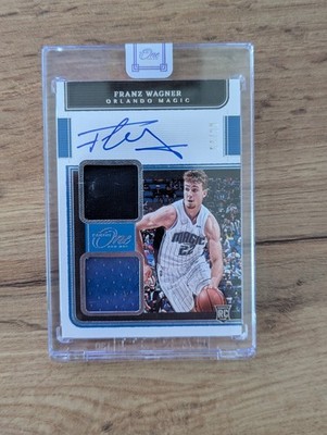 Franz Wagner Panini One & One Rookie Dual Patch On Card Auto /99