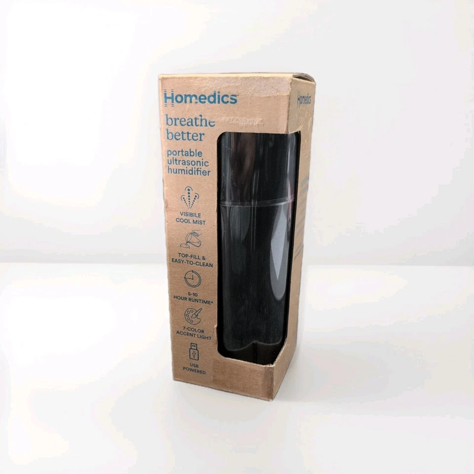 HoMedics Portable USB Ultrasonic Humidifier Travel Size - - Image 2 of 4