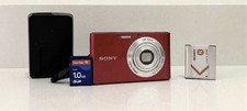 Sony Cyber-Shot DSC-W330 Digital Camera Red 14.1MP + Charger, SD & Battery