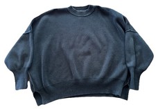 Free People Easy Street Tunic Sweater Size Medium In Black