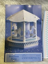 Precious Pony Carousel 9.5" Tall Centerpiece by Hallmark Cards Made in USA
