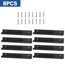 8PCS Wall Mount Album Record Holder Display,12inch CD Magazine Floating Shelf