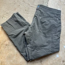 Kuhl Vintage Patina Dye Revolvr Hiking Pants Green Stretch (5232) Men’s 36x29