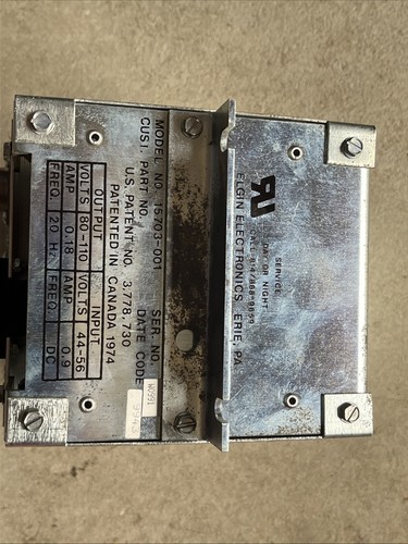 ELGIN RINGING GENERATOR # 15703-001 Used Qty-1 Not Tested - Guaranteed or Return - Afbeelding 3 van 16