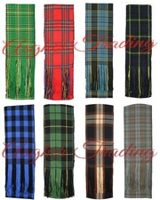 Scottish Highland CLAN Tartan Scarf - Handmade Women's Neck SCARF 90" X 12"