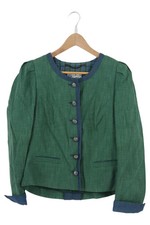 PERRY Damen Trachtenjacke Grün Gr. 38/M Klassisch Vintage Baumwolle Viskose