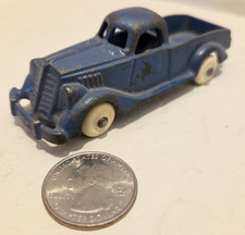 Hubley 1930s Cast Iron Blue Pickup Truck Vintage Antique