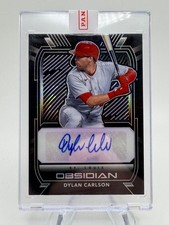 2021 Chronicles Obsidian DYLAN CARLSON Purple Electric Rookie Etch Auto /99 #ODC