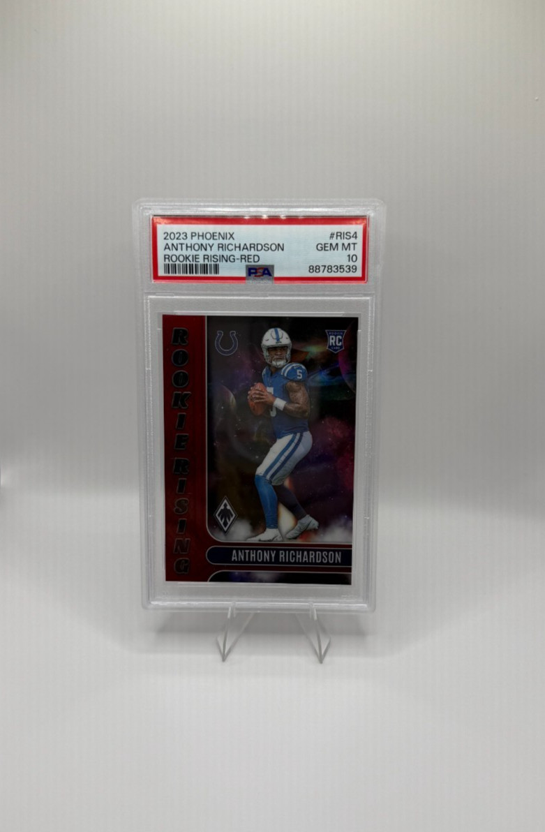 Anthony Richardson 2023 Phoenix Rookie Rising Red #d /199 PSA 10 Gem RC #RIS4