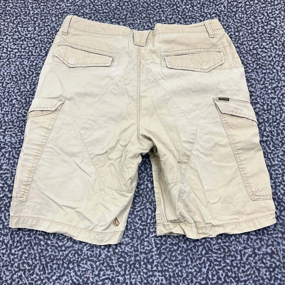Volcom Cargo Shorts Men 33 Beige Chino Outdoor Pockets Adult - Image 2 of 4