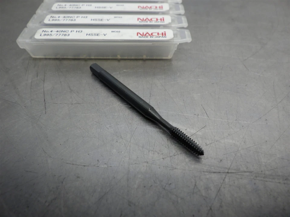 10 NEW! Nachi HSS No.4-40NC P H3 3FL Taps L995/77783 - Image 3 of 3