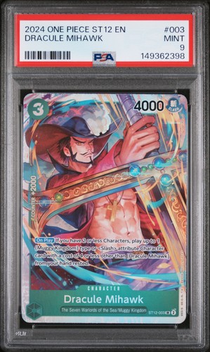 Dracule Mihawk graded PSA 9 for sale on eBay