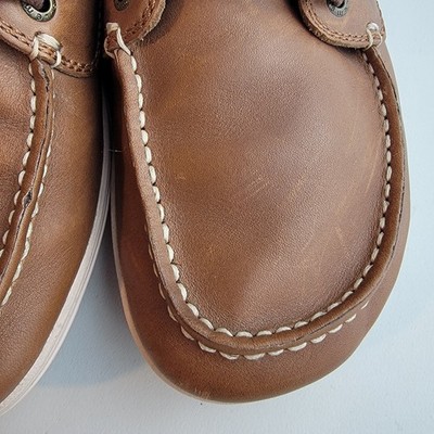 Lems Mariner Boat Shoes Men's 9/Women's 10.5 Walnut Leather Zero