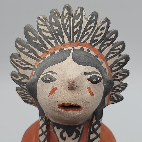 Teresita Romero Cochiti Pueblo Pottery Singing Headdress Drum Cochiti READ
