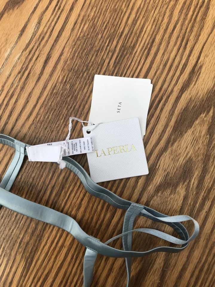 Liguero azul gasolina La Perla SILK talla FR 40 UK 12 Foto 3 de 4