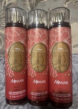 3 Bath  Body Works DISNEY PRINCESS MOANA Fine Fragrance Mist 8 fl oz NEW 