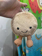 Jellycat Amuseables Mona Macaron Plush Bag Charm Keychain - NWT Dust Bag Gift