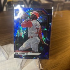 2025 Panini Prizm Ken Griffey Jr Blue Cracked Ice #54