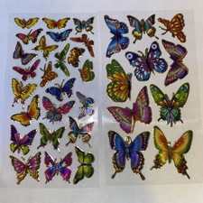 BUTTERFLY Sticker Sheet Scrapbook Planner Craft Stickers