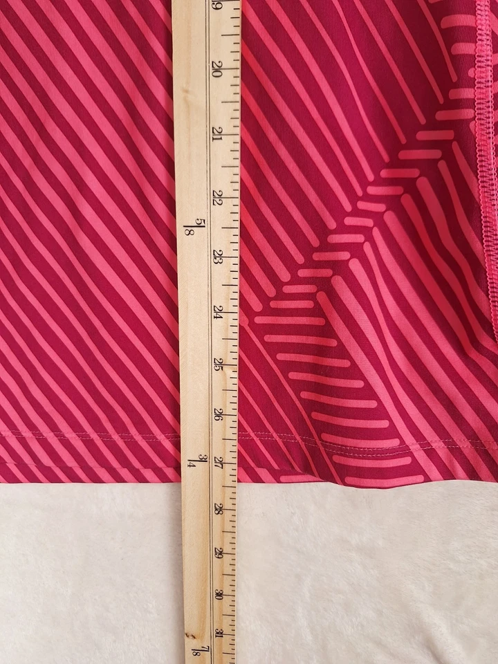 Camisa Under Armour Mujer L Coldgear Ajustada Crew Manga Larga Correr Estampado Rosa Foto 4 de 4