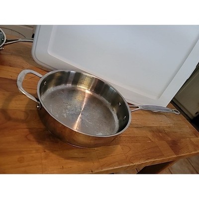 Cuisinart Stainless Steel 3.5 Qt Skillet Pan #39178 NICE 7335-26HG