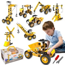 STEM Building Toys, 10 in 1 Construction Set for Preschool Kids, Educational ...