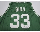 Larry Bird Signed Boston Celtics #33 Green Basketball Jersey TrustD COA
