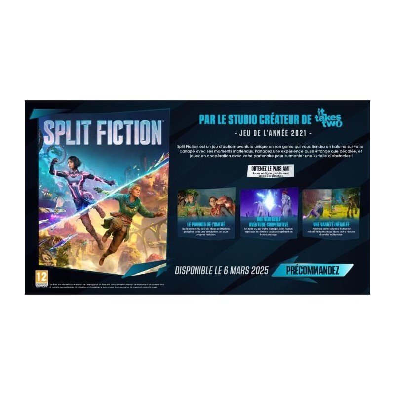 Jeu Nintendo Switch 2 Split Fiction code en boîte pour console de salon nouvelle génération - 3