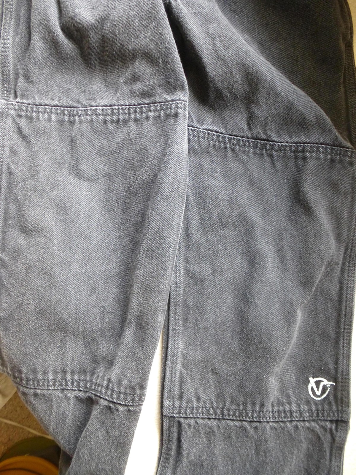 Vans Jeans Mens 29x30 Mount Vernon Mills Double Knee Workwear Skate Embroidered