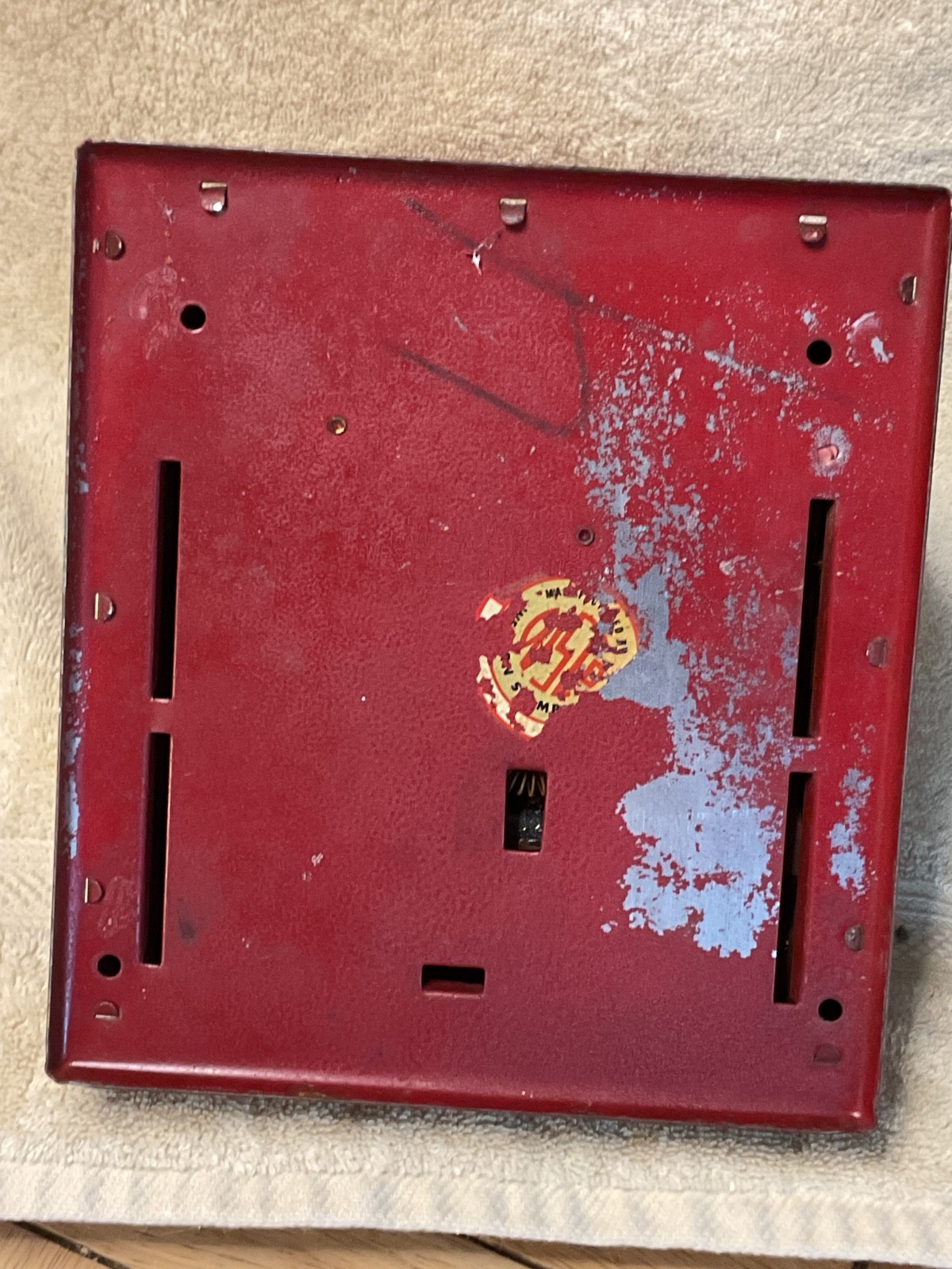 как выглядит Vintage Tom Thumb 1950 s red metal cash register Western Stamping Co. USA made. фото