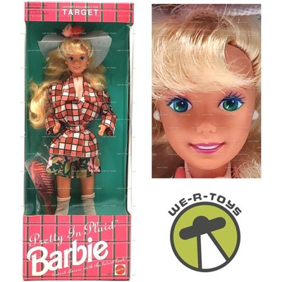 Pretty In Plaid Barbie Designed Exclusively For Target Mattel 1992 No. 5413