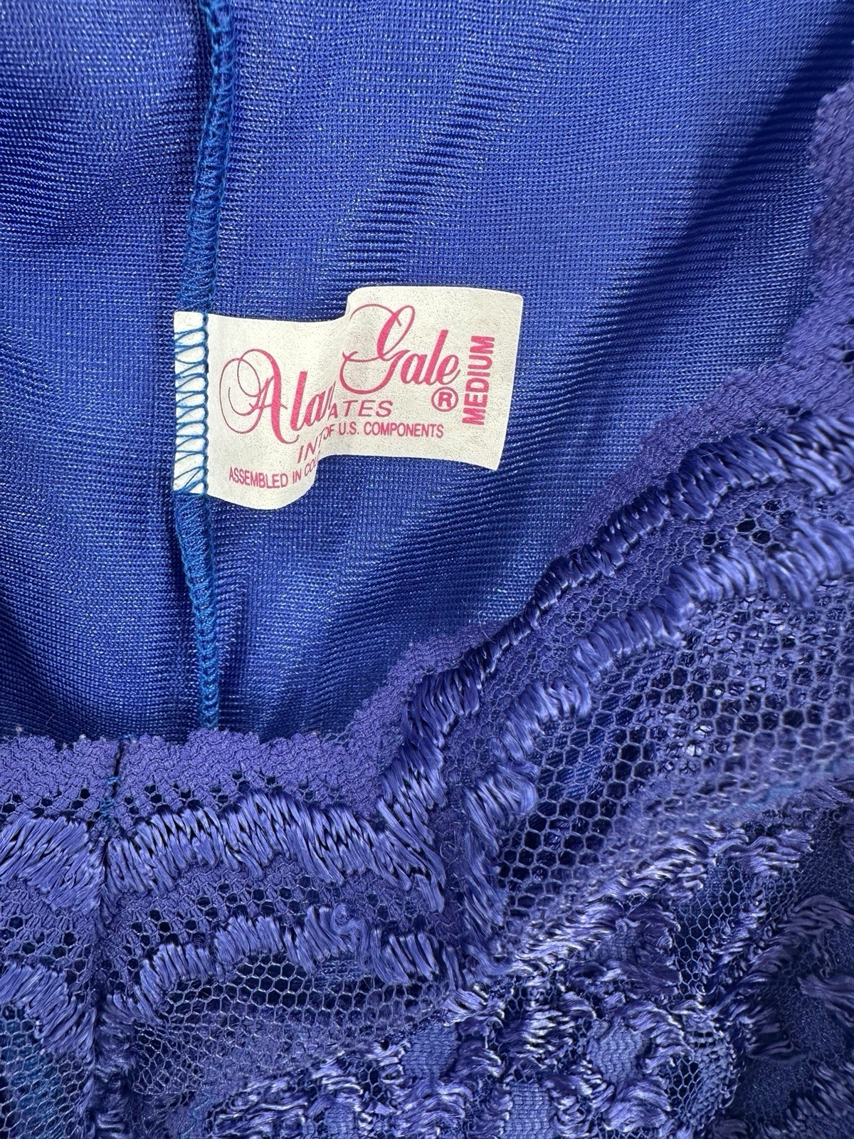 Vintage Alana Gale Teddy Womens Medium Sexy Lingerie Intimates Coquette High Cut