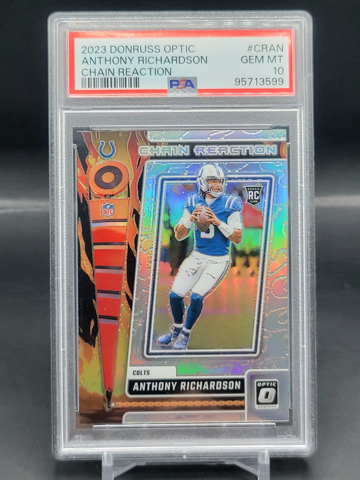 Anthony Richardson Panini Donruss Optic Chain Reaction #CRAN Base