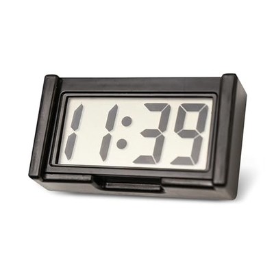 Car Small Digital Clock, LCD Display Portable Dashboard Clock with 12-Hour and