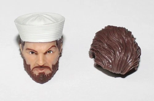 PURGE 828 Shipwreck Head Hairpiece Lot GIJOE CLASSIFIED SERIES 6" Scale 1/12