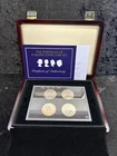 Great Britain, QEII 4 Portraits Crown & £5 Coin Set (1965-2002), Boxed, COA
