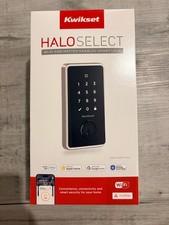 Kwikset Halo Select Soft Modern Wi-Fi Matter Smart Deadbolt Lock - Satin Nickel