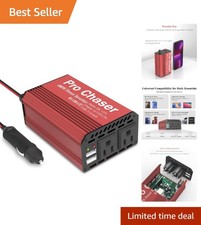 Versatile 400 Watt Vehicle Inverter - Fast Charging Dual USB AC Power
