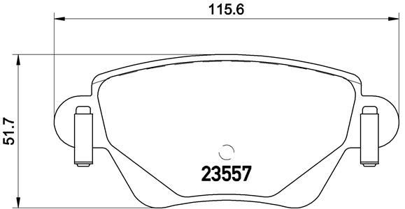 Plaquettes de frein Brembo P 24 059 arriere homologuees ECE R90 pour Ford Mondeo et Jaguar