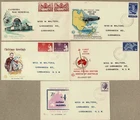 Australia 1957 1958 FDC Cover lot x5 typed
