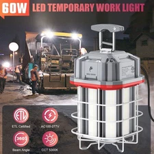 60W LED Temporary Work Light Portable Linkable Construction Jobsite Light 5000K