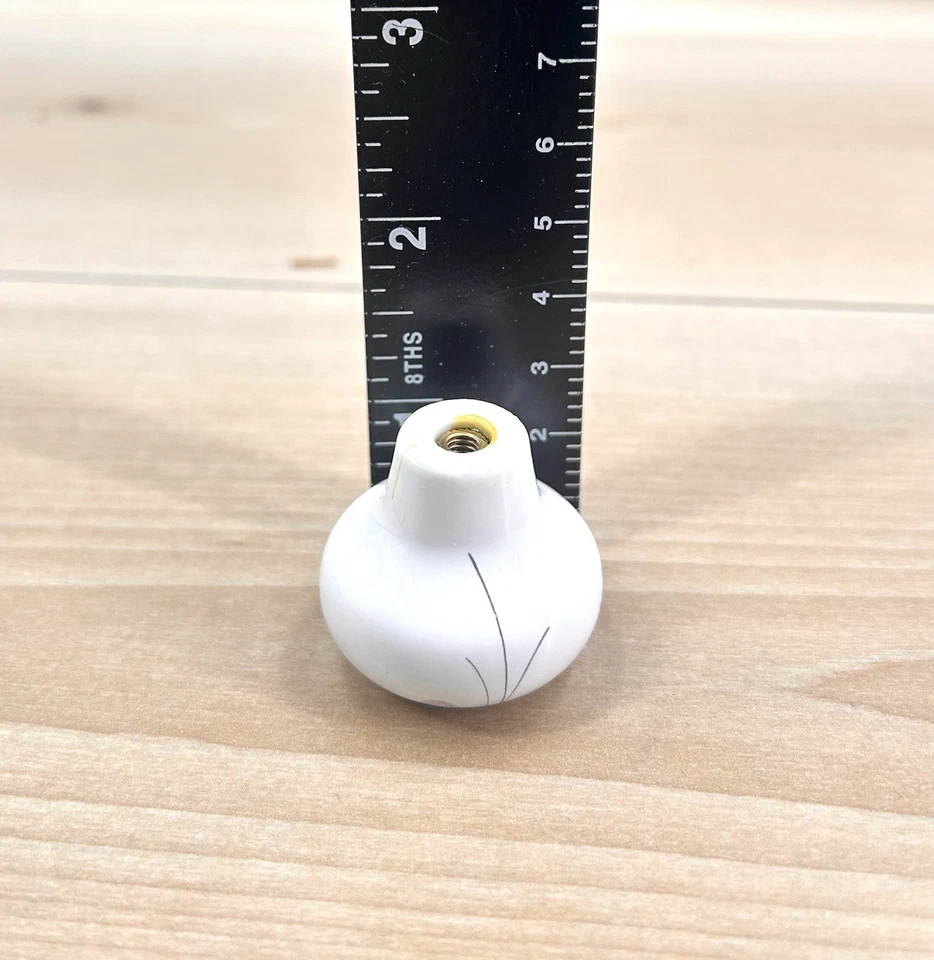 16 perillas de gabinete de cajón florales de porcelana vintage con detalles dorados hechas en Japón NUEVO Foto 4 de 4