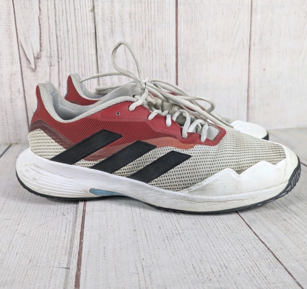 adidas gazelle silver green womens Adidas Courtjam Control Tennis Shoes For Men | Hard Court Stability main image 0