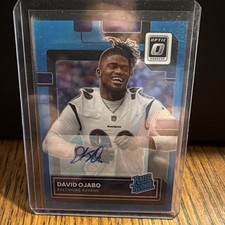 2022 Panini Donruss Optic Rated Blue Prizm /99 David Ojabo #265 Rookie Auto RC