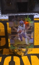 2023 Panini Select Concourse Jordan Addison #66 Black & Green Prizm Die-Cut (RC)